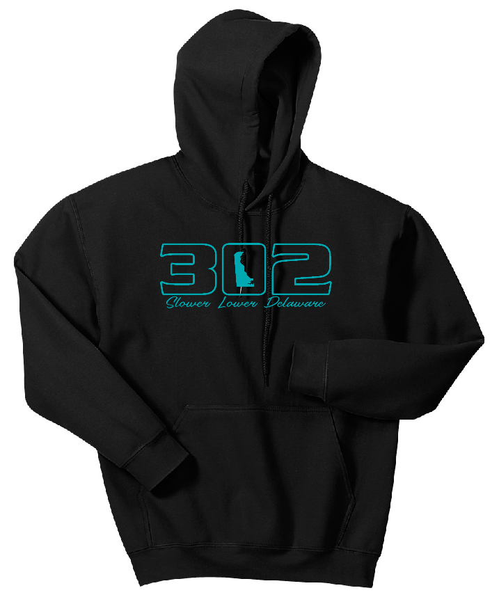 302 Teal Print Hoodie