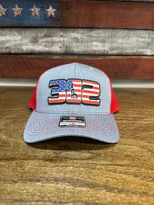 Richardson - 302 Flag Grey/Red