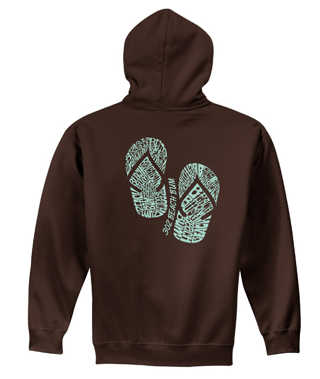 Copy of 302 Beach Bum - Chocolate Brown Hoodie